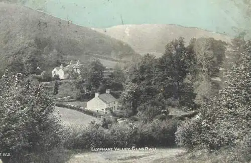 Postcard Uk Glas Pwll, Llyfnant Valley
