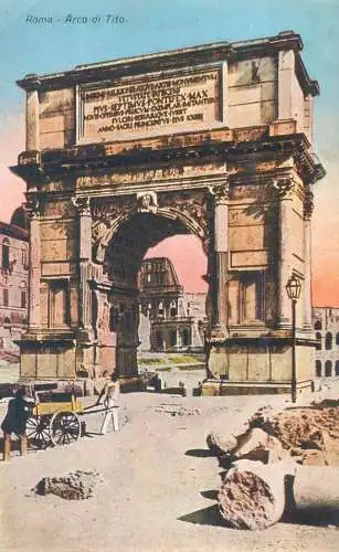 Postcard Italy Rome Arco di Tito