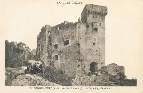 Postcard France Roquebrune le chateau