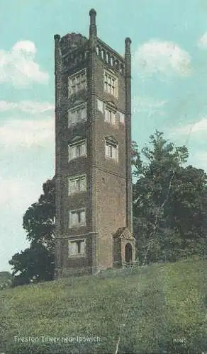Postcard Uk England Ipswich Freston tower