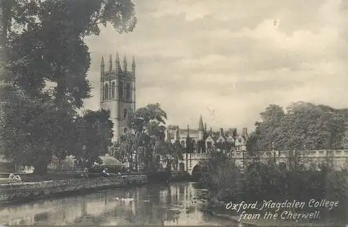 Postcard Uk england Oxford Magdalen college