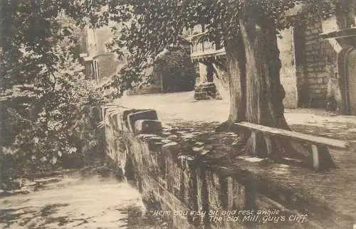 Postcard UK England the old mill Guy's cliff