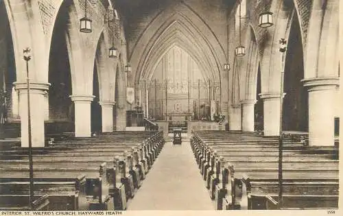 Postcard UK England St. Wilfrid's church Haywards Heath