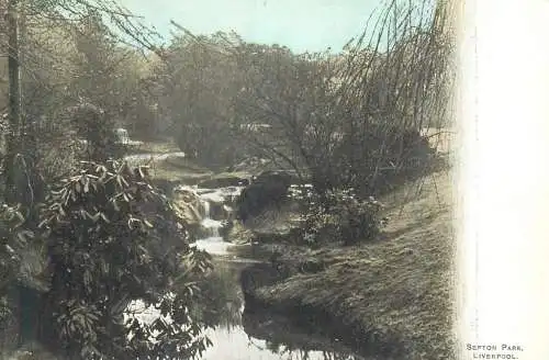 Postcard UK England Liverpool Sefton park