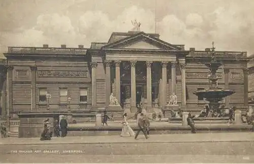 Postcard UK England Liverpool The Walker art gallery