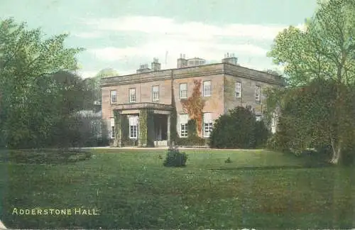 Postcard UK England Adderstone Hall