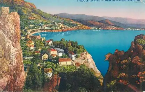 Postcard France Esterel Theoule Corniche d'Or