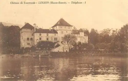 Postcard France chateau de Tourronde Lugrin Haute Savoie
