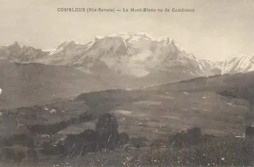 Postcard France Haute Savoie > Combloux le Mont Blanc