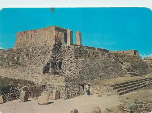 Postcard Mexico el templo de los Danzantes en Monte Alban 1975