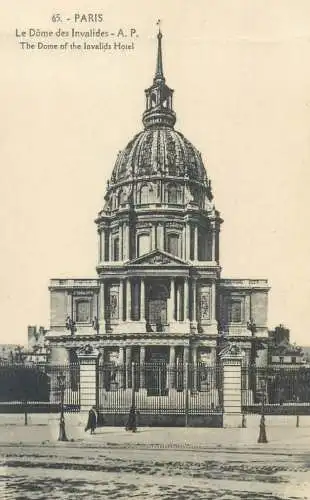France Paris Dome of the Invalides Hotel