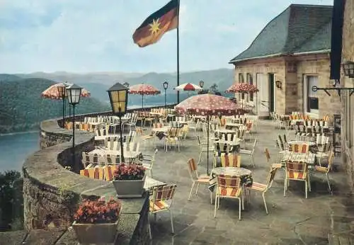 Postcard Austria Schloss Waldeck Isenberg Hotel cafe