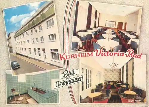 Postcard Germany Bad Oeynhausen Kurheim Victoria Bad