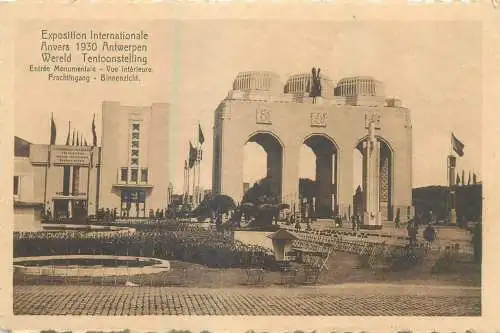 Belgium Antwerpen Exposition Internationale 1930 Entree Monumentale Vue interieure