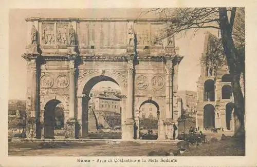 Italy Roma Arco di Constantino e la Meta Sudante