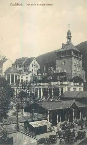 Czech Republic Karlovy Vary Karlsbad Der neue Schlossbrunnen