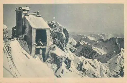Germany Bayerische Zugspitzbahn Bergstation am Zugspitzgipfel