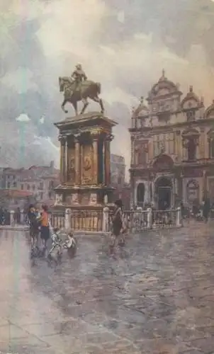 Italy Venezia Monumento a Colleoni statua equestre