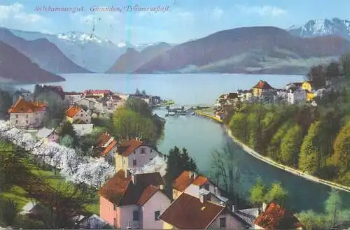 Austria Salzkammergut Gmunden Traunausfluss