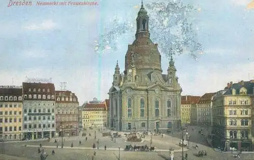 Germany Dresden Neumarkt mit Frauenkirche