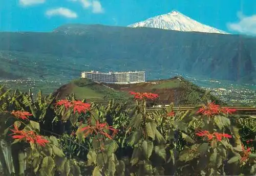 Postcard Spain > Islas Canarias > Tenerife costa del puerto de la cruz y teide