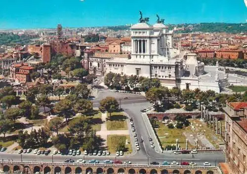 Postcard Italy Rome panorama