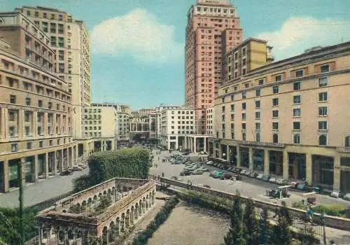 Postcard Italy Genova piazza Dante