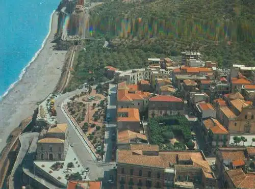 Postcard Italy Gioiosa Marea seashore view from airplane