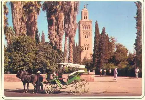 Postcard Morocco > Marrakesh the Koutoubia
