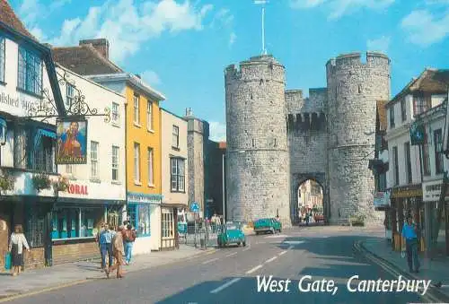 Postcard Uk England Canterbury West Gate