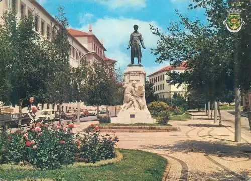 Postcard Portugal Vila Real monumento a Carvalho Araujo