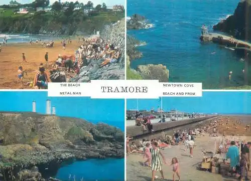 Postcard Ireland Tramore Waterford on the beach 1987