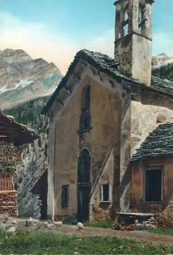 Postcard Italy typical village scene