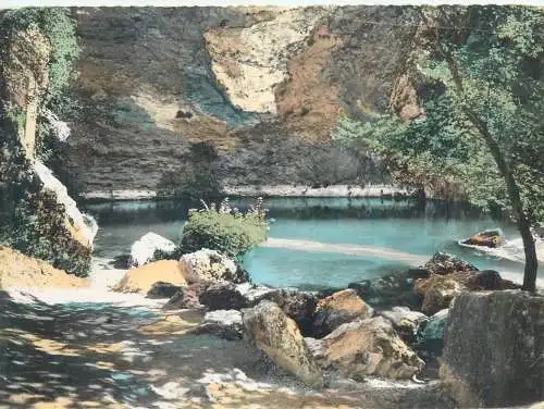Postcard France Fontaine de Vaucluse naissance de la source