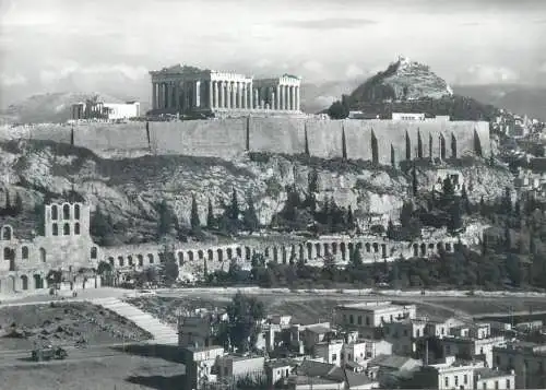 Postcard Greece Athens Acropole view
