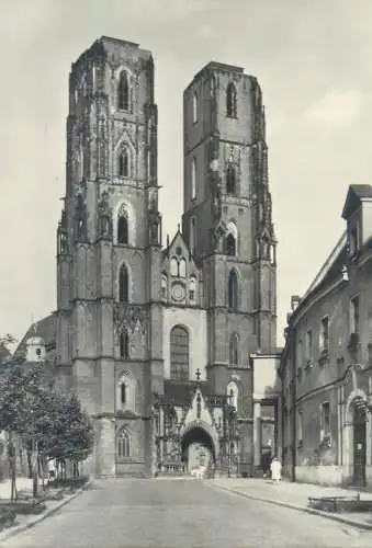 Postcard Poland Wroclaw katedra