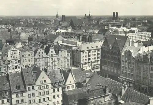 Postcard Poland Wroclaw widok ogolny