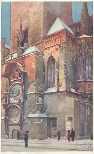 Postcard Czech Republic Narozi Staromestske Radnice