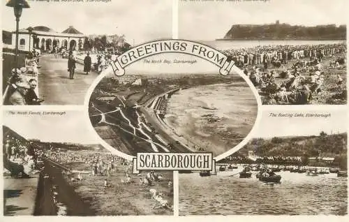 Postcard United Kingdom England Scarborough bathing pool