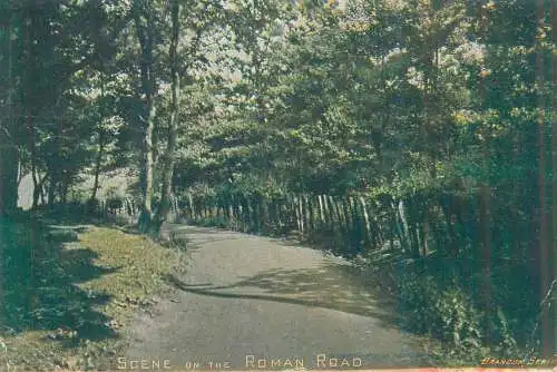 Postcard Uk England > scene on roman road