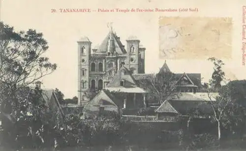 Postcard Madagascar Tananarive Antananarivo palais et temple