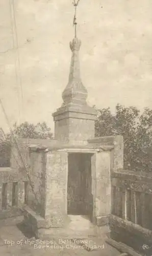Postcard Uk England Berkeley church Bell tower