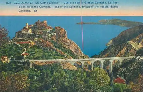 Postcard France Eze et le Cap Ferrat