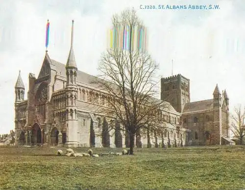Postcard UK England St Albans Abbey
