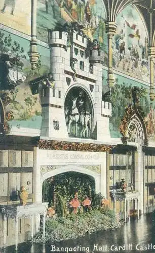 Postcard UK Wales Cardiff Banqueting hall