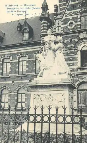Postcard Belgium Willebroeck monument
