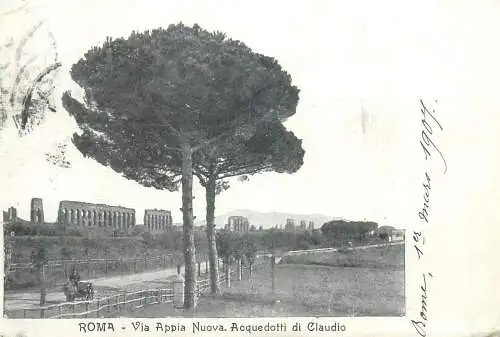 Postcard Italy Rome via Appoia Nuova