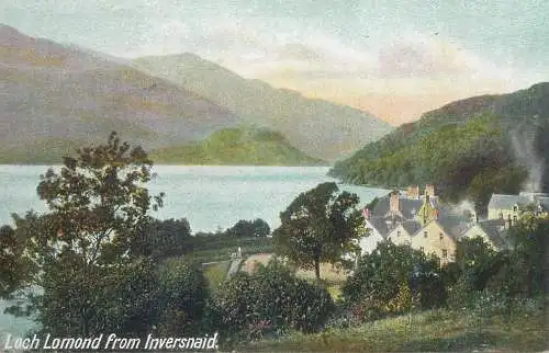 Postcard Uk Scotland Loch Lomond from Inversnaid
