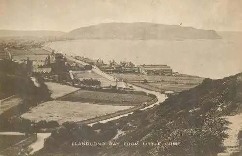 Postcard Uk Wales Lladudno bay