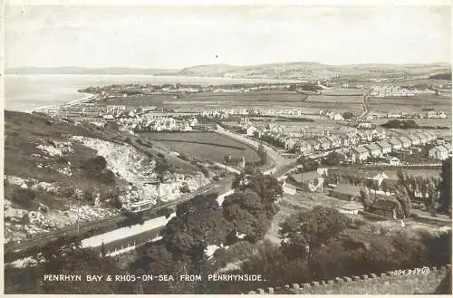 Postcard Uk Wales Rhos on sea